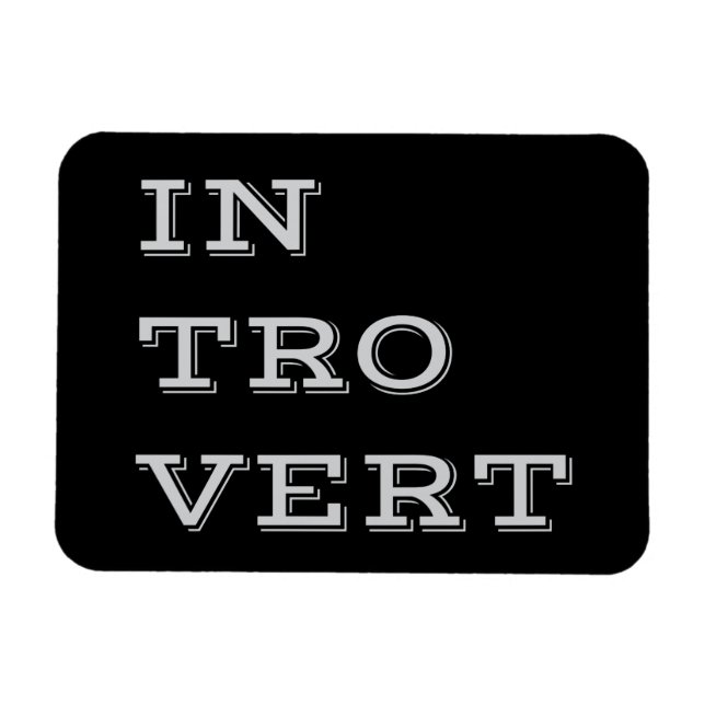 Íman Cinza Introduvert Flexi Magnet (Horizontal)