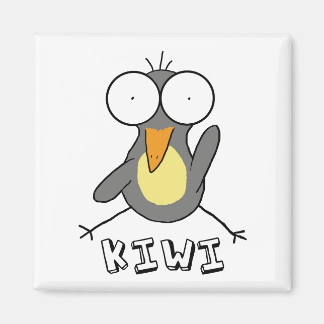 Íman Cinza Kiwi (Frente)