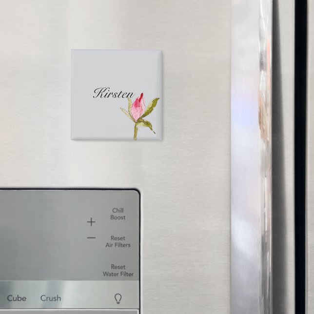 Íman Cinza Rosa Rosa Rosa Flor (In Situ (Fridge))