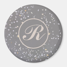 Íman Cinza Terrazzo Stone