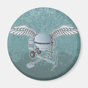 Íman cinzas azuis de mistura de betão