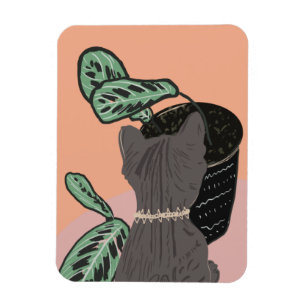 Íman Cinzas De Gato De Tabuleiro Obrigado