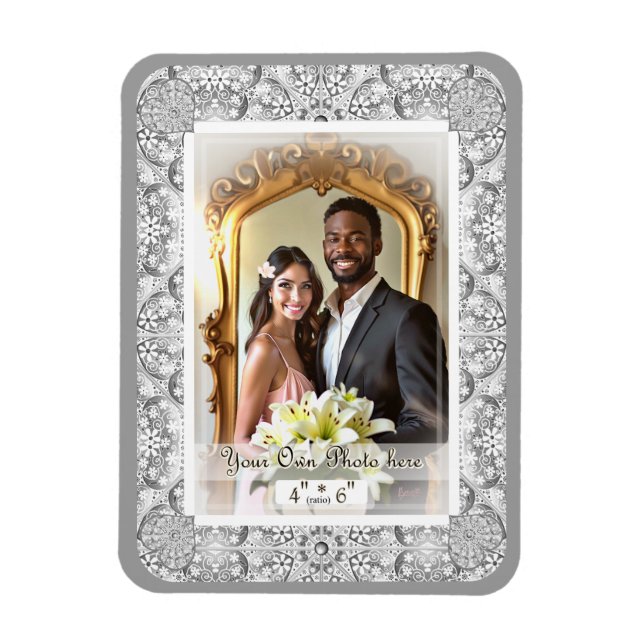 Íman Cinzas de rendas cerâmicas (Vertical)