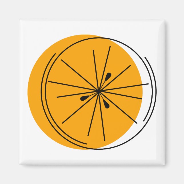 Íman Cinzento de laranja Citrus (Frente)