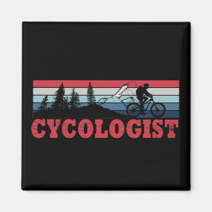 Íman Circuito engraçado de ciclismo do Cycologist MTB