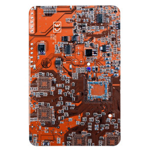 Íman Circuito Impresso Conjunto PCB Circuito Laranja Co