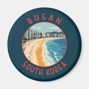 Íman Circuito Retrovisível da Praia de Busan Haeundae