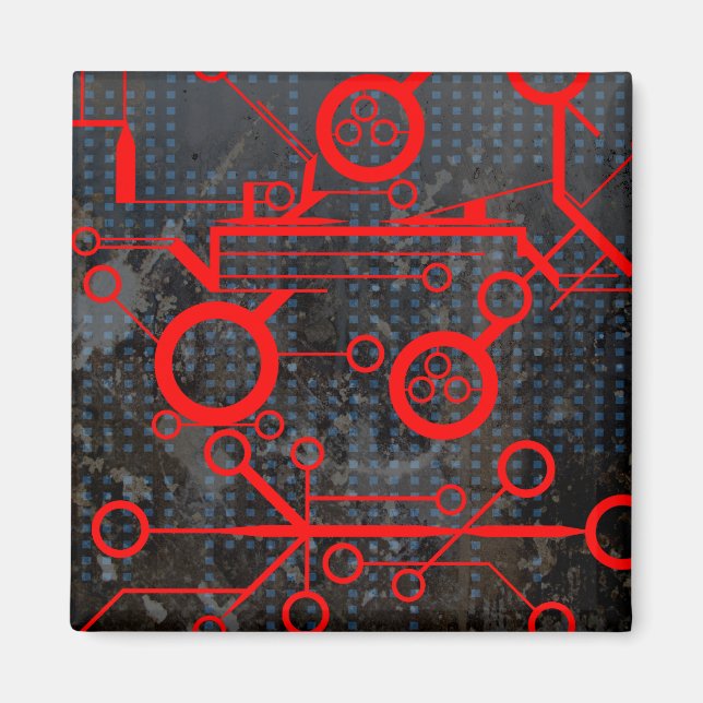 Íman Circuito Vermelho (Frente)
