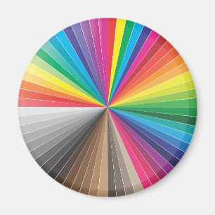 Íman círculo de amostras de cores