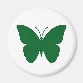 Íman Círculo de Borboleta Verde em Forma