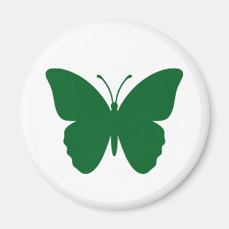 Íman Círculo de Borboleta Verde em Forma
