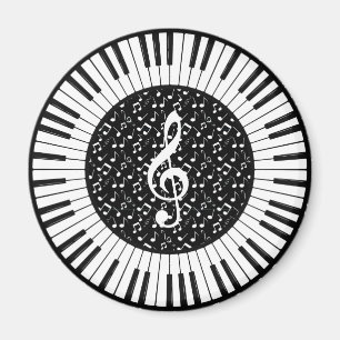 Íman Círculo de Chaves de Piano Design Magnet