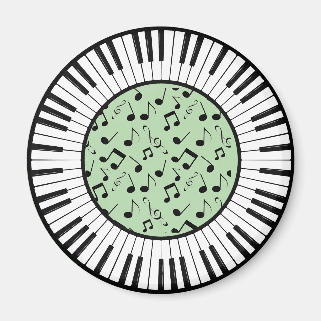 Íman Círculo de Chaves Piano Design (Frente)