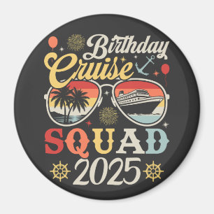 Íman Círculo de Correspondência Familiar Birthday Cruis