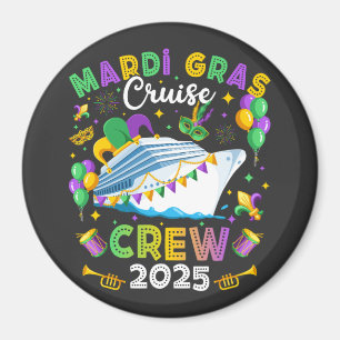 Íman Círculo de Correspondência Mardi Gras Cruise Crew 