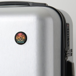 Íman Círculo de Escape Tropical de Gato Legal e Sonhado