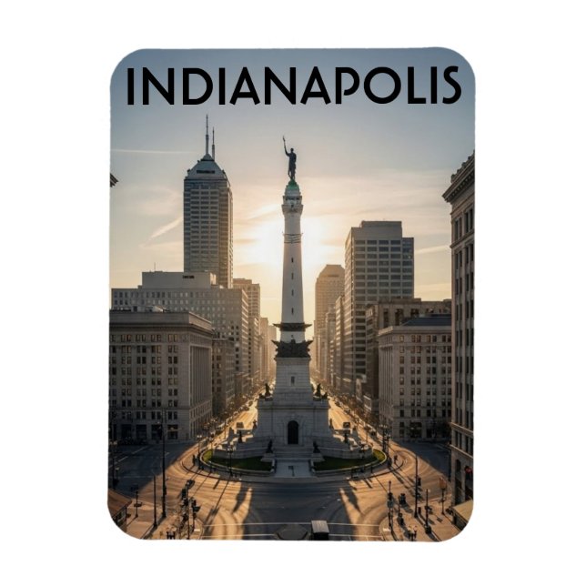 Íman Círculo do Monumento Indiana Indianapolis (Vertical)