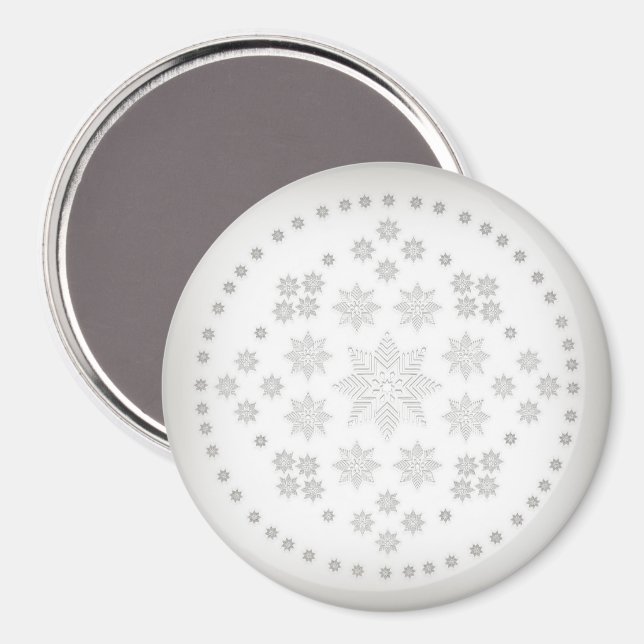 Íman Círculo Floco de Neve (Front/Back)