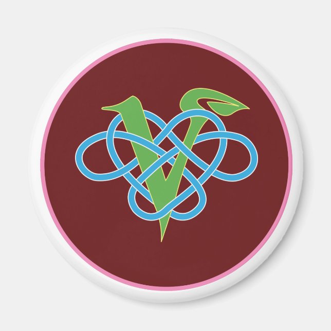 Íman Círculo Polimário Celta Vegan (Frente)