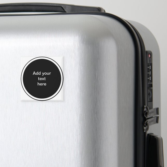 Íman Círculo preto com MODELO de armação em círculo bra (In Situ (Luggage))