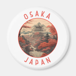 Íman Círculo Retro Distante Osaka Japão