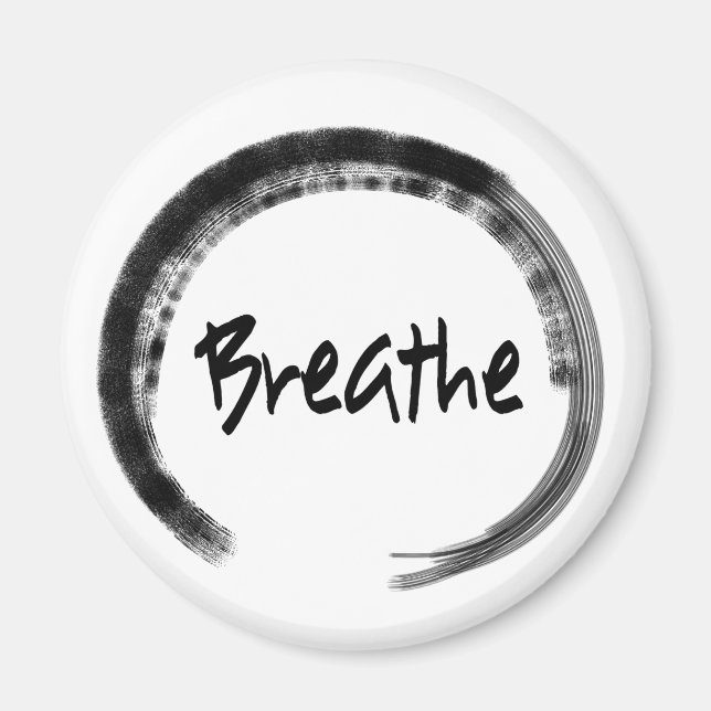 Íman Círculo Zen - Breathe - Magnet - Favoritos para fe (Frente)