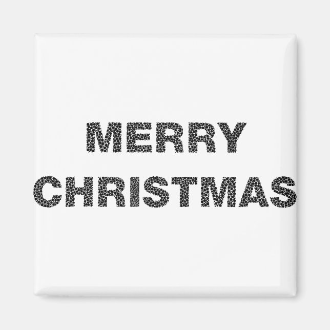 Íman Círculos de Natal Feliz 4 (Frente)