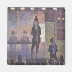 Íman Circus Sideshow por Georges Seurat, Vintage Art