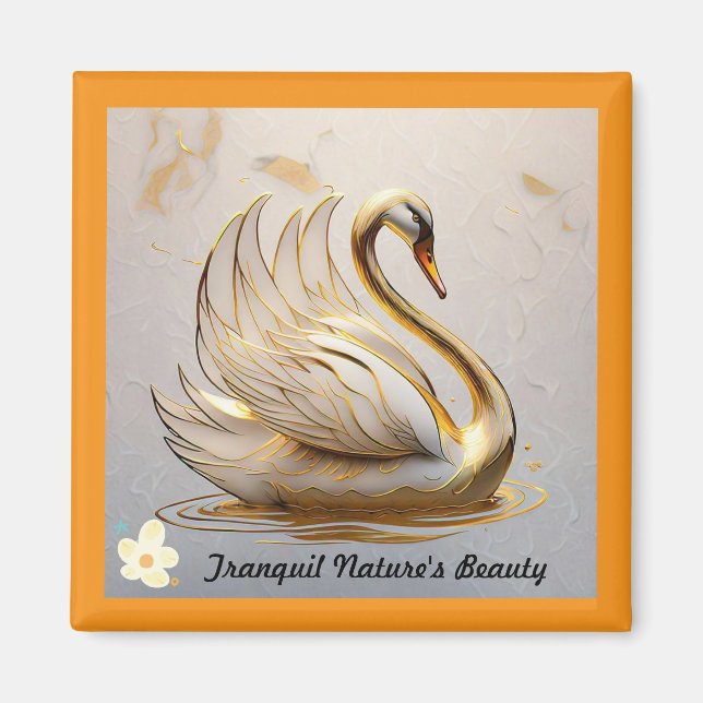Íman "Cisne Elegante da Manhã" (Frente)
