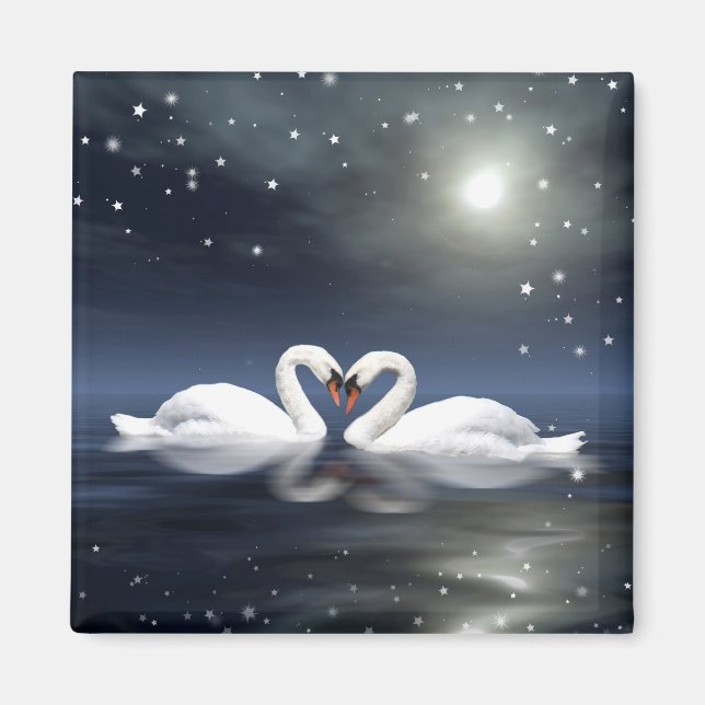 Íman Cisnes adoráveis (Frente)