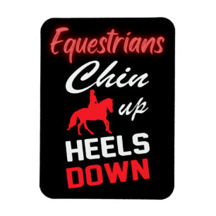 Íman Citação Anelar Equestre em Fonte Vermelha e Bran