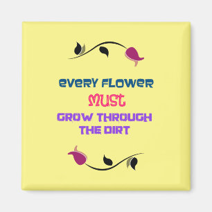 Íman Citação da Tipografia Inspiracional com Desenho da