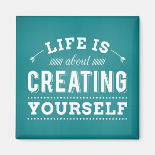 Íman Citação da Vida de Atitude Motivacional de Suces