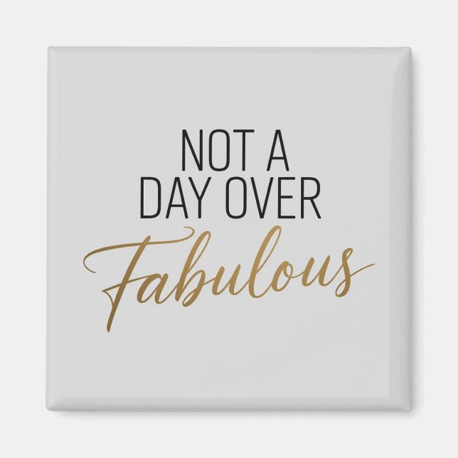 Íman Citação de Aniversário: Presente Nada Mais que Fab (Frente)