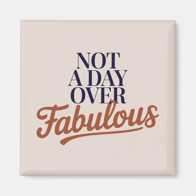 Íman Citação de Aniversário: Presente Nada Mais que Fab (Frente)