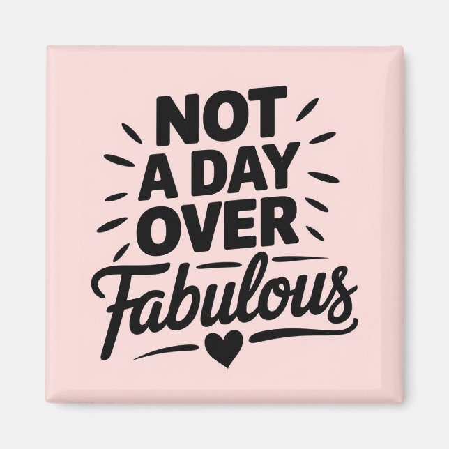 Íman Citação de Aniversário: Presente Não é um Dia Mais (Frente)