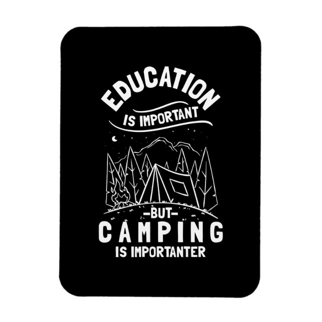 Íman Citação de Camping Engraçado (Vertical)
