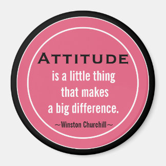 Íman Citação de Churchill Inspiracional
