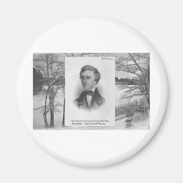 Íman Citação de Henry David Thoreau (Frente)