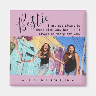 Íman Citação de Melhor Amiga Foto Personalizada BFF Mod