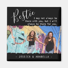Íman Citação de Melhor Amiga Foto Personalizada BFF Mod