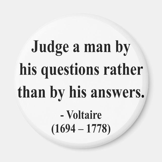 Íman Citação de Voltaire 8a (Frente)