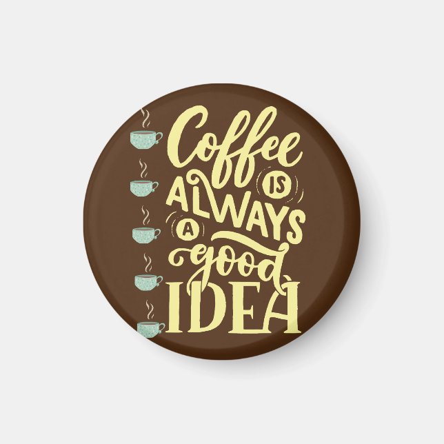 Íman citação do café (Frente)