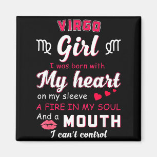Íman Citação engraçada de garota de Virgem com signo do