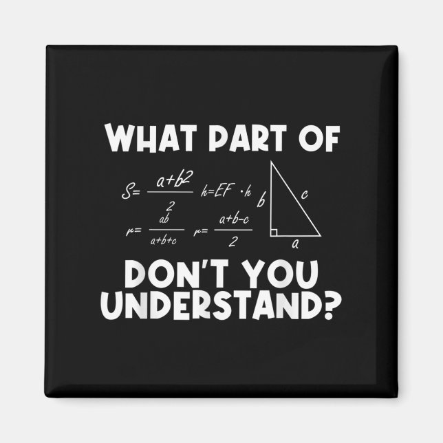 Íman Citação engraçada de matemática Matemática Querido (Frente)