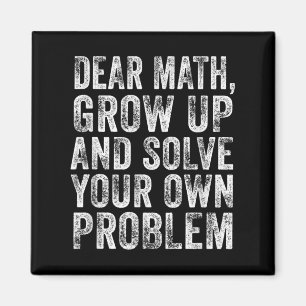 Íman Citação Engraçada de Matemática Querido Professor