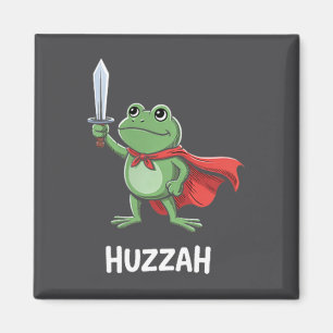 Íman Citação engraçada de meme de espada Huzzah Cavalei