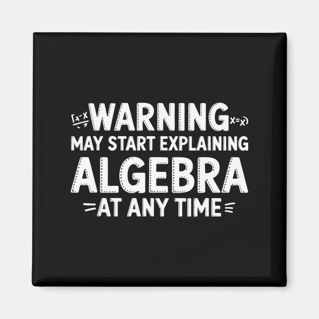 Íman Citação engraçada de professor de matemática pode  (Frente)