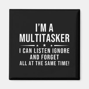 Íman Citação Engraçada Ditado Divertido Multitarefa