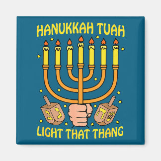 Íman Citação Engraçada Hanukkah Tuah Acenda Aquilo Desi
